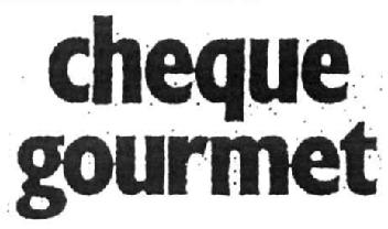 CHEQUE GOURMET