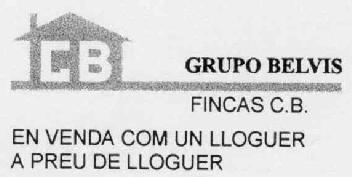 GB GRUPO BELVIS FINCAS C.B. EN VENDA COM UN LLOGUER A PREU DE LLOGUER