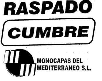 RASPADO CUMBRE MONOCAPAS DEL MEDITERRANEO S.L