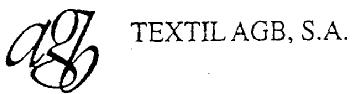 AGB TEXTIL AGB, S.A