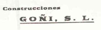 CONSTRUCCIONES GOÑI, S.L