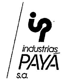IP INDUSTRIAS PAYA, S.A