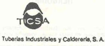 TICSA. TUBERIAS INDUSTRIALES Y CALDERERIA, S.A