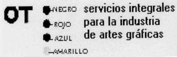 OT .... SERVICIOS INTEGRALES PARA LA INDUSTRIA DE ARTES GRAFICAS