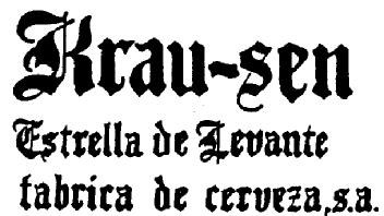 KRAU-SEN. ESTRELLA DE LEVANTE FABRICA DE CERVEZA, S.A