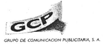 GCP GRUPO DE COMUNICACION PUBLICITARIA, S.A
