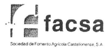 FACSA SOCIEDAD DE FOMENTO AGRICOLA CASTELLONENSE, S.A