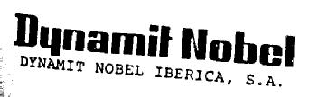 DYNAMIT NOBEL. DYNAMIR NOBEL IBERICA, S.A