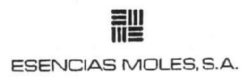 ESENCIAS MOLES, S.A