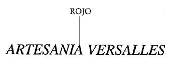 ARTESANIA VERSALLES