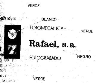 I FOTOMECANICA RAFAEL, S.A. FOTOGRABADO