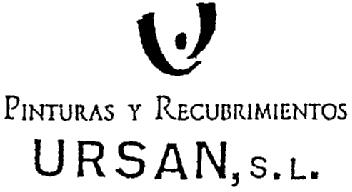 PINTURAS Y RECUBRIMIENTOS URSAN, S.L