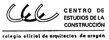 CEC CENTRO DE ESTUDIOS DE LA CONSTRUCCION COLEGIO OFICIAL DE ARQUITECTOS DE ARAGON