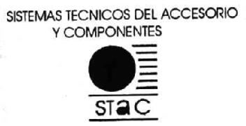 SISTEMAS TECNICOS DEL ACCESORIO Y COMPONENTES STAC