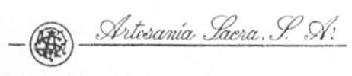 AS ARTESANIA SACRA, S.A