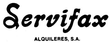 SERVIFAX ALQUILERES, SA