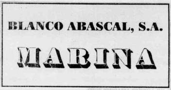 BLANCO ABASCAL, S.A. MARINA