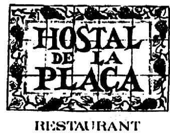 HOSTAL DE LA PLACA. RESTAURANT