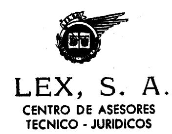 LEX, S.A. CENTRO DE ASESORES TECNICO-JURIDICOS