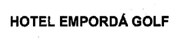 HOTEL EMPORDA GOLF