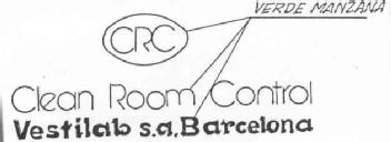CRC CLEAN ROOM CONTROL - VESTILAB S.A. BARCELONA