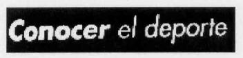CONOCER EL DEPORTE