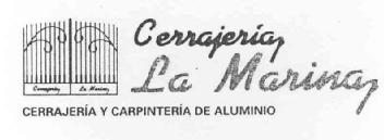 CERRAJERIA LA MARINA CERRAJERIA Y CARPINTERIA DE ALUMINIO