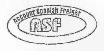 ACCOUNT SPANISH FREIGHT ASF