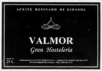 ACEITE REFINADO DE GIRASOL VALMOR GRAN HOSTELERIA