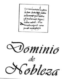 DOMINIO DE NOBLEZA