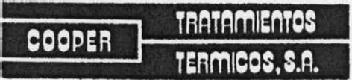 COOPER TRATAMIENTOS TERMICOS, S.A