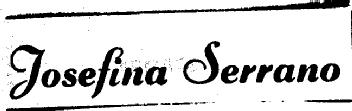 JOSEFINA SERRANO