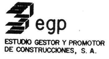 EGP ESTUDIO GESTOR Y PROMOTOR DE CONSTRUCCIONES, S.A