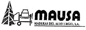 MAUSA MADERAS DEL ALTO URGEL, S.A