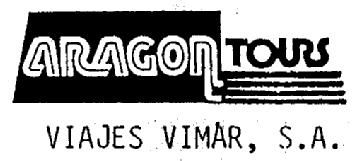 ARAGON TOURS VIAJES VIMAR, S.A