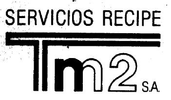 SERVICIOS RECIPE TM2. S.A