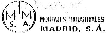 MIM S.A. MONTAJES INDUSTRIALES MADRID, S.A