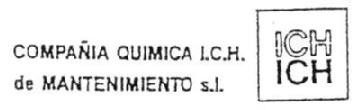 COMPAÑIA QUIMICAL I.C.H. DE MANTENIMIENTO S.L