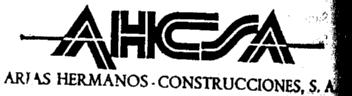 AHCSA. ARIAS HERMANOS CONSTRUCCIONES, S.A