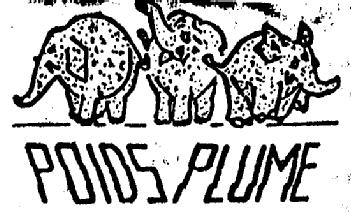 POIDS PLUME