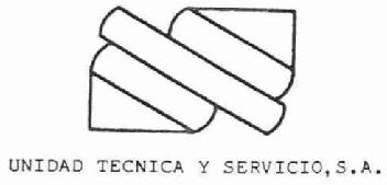 UNIDAD TECNICA Y SERVICIO, S.A