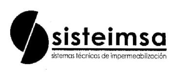 SISTEIMSA SISTEMAS TECNICOS DE IMPERMEABILIZACION
