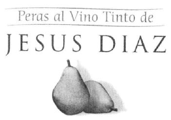 PERAS AL VINO TINTO DE JESUS DIAZ