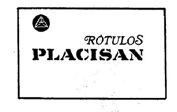 ROTULOS PLACISAN