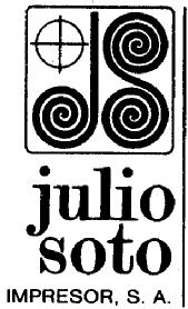 JULIO SOTO IMPRESOR, S.A