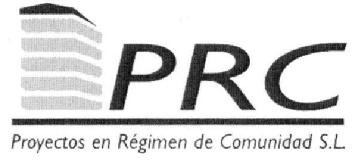 PRC PROYECTOS EN REGIMEN DE COMUNIDAD S.L