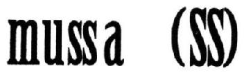 MUSS A (SS)