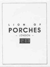 LION OF PORCHES LONDON