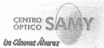 CENTRO OPTICO SAMY DE CANOVAS ALVAREZ