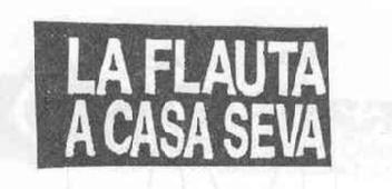 LA FLAUTA A CASA SEVA